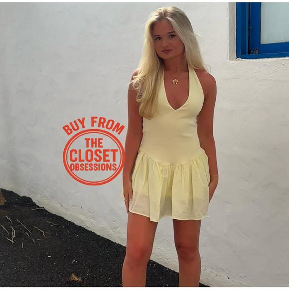 RARE!!! ZARA BLOGGER FAVE!!! Halter Dress NWT - Picture 10 of 16